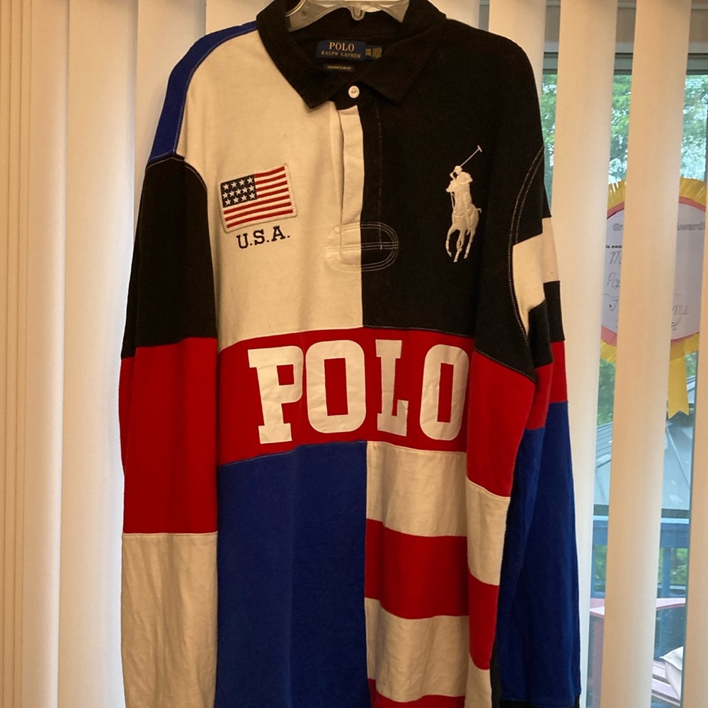Ralph Lauren Multicolor Polo Shirt - Black, White, Red, Blue